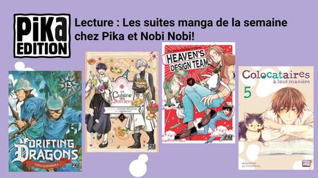 Les suites manga de la semaine chez Pika et Nobi nobi