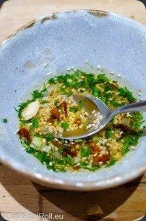 Congee au coco et canard laqué Congee au coco et canard laqué