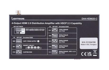 Lightware DA4-HDMI20-C : un distributeur HDMI intelligent à 4 sorties