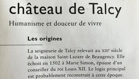 Château de Talcy -et son parc.