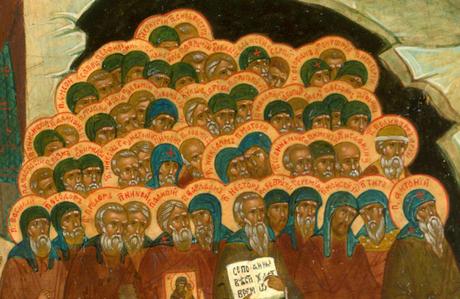 Tous les Saints de la laure des Grottes de Kiev priez Dieu pour les moines !