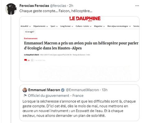 Donner des leçons d'écologie sauce Macron