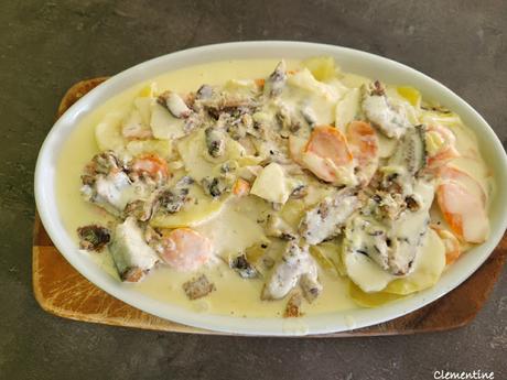 Gratin de légumes aux sardines en boîte Gratin de légumes aux sardines en boîte