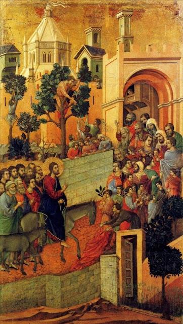 Duccio di Buoninsegna - Entrée de Jésus dans Jérusalem - vers 1310