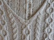 Pull torsades alvéolées encolure taille