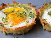 Nids Pâques Pommes Terre Oeufs