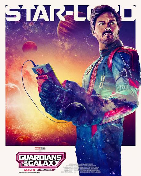 Affiches personnages US pour Les Gardiens de la Galaxie Vol. 3 de James Gunn