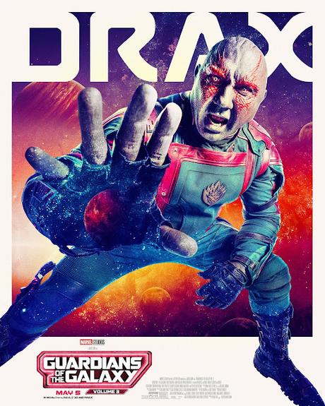 Affiches personnages US pour Les Gardiens de la Galaxie Vol. 3 de James Gunn