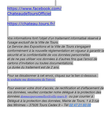 Château de Tours  –  8 derniers jours – …  jusqu’au 16 Avril 2023.