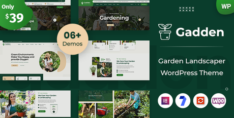 Gadden – Thème WordPress pour jardin paysagiste