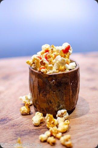 Pop corn sauce pimentée Srirasha