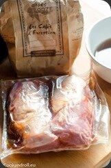 Carré d'agneau et panais au café Carré d'agneau et panais au café