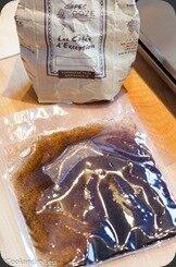 Carré d'agneau et panais au café Carré d'agneau et panais au café