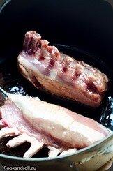 Carré d'agneau et panais au café Carré d'agneau et panais au café