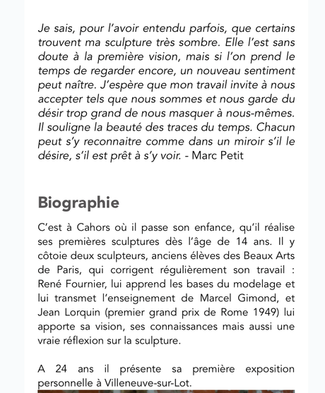 Galerie Capazza à Nançay – en Sologne – Avril 2023.