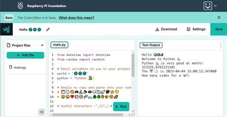 Éditeur de code RiPF