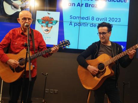 Dan Ar Braz en showcase au Cultura de Langueux, le 8 avril 2023
