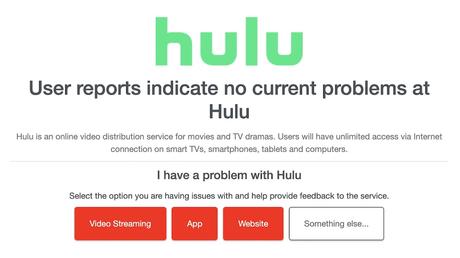 Hulu est-il en panne Downdetector
