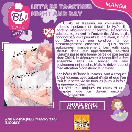 manga boys love : Let’s be together – night and day