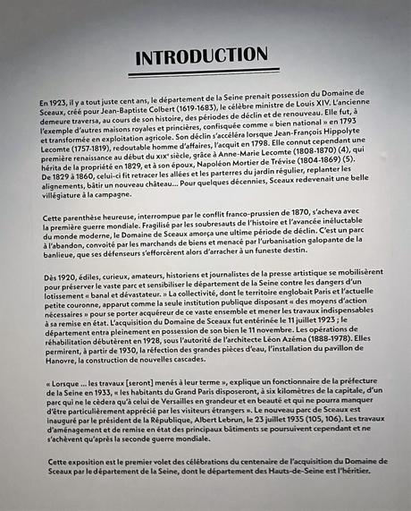 Domaine de Sceaux – 1923 – Le domaine de Sceaux – une longue histoire.