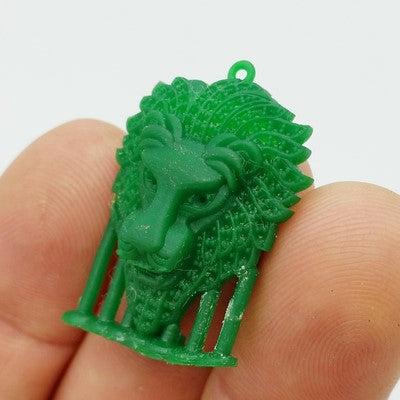 pendentif lion imprimé en cire avant fabrication en or