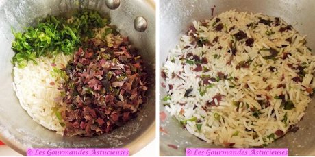 Aster maritime farcie au riz aromatisé (Vegan)