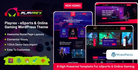 Playrex – Thème WordPress eSports et jeux