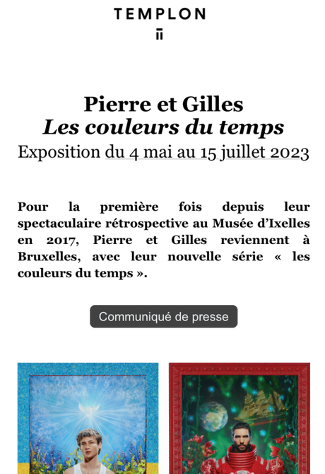 Galerie Templon « Pierre et Gilles » Les couleurs du temps »