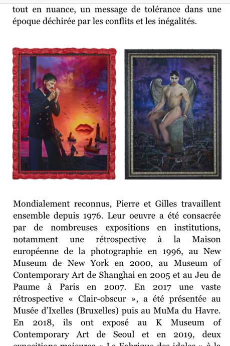 Galerie Templon « Pierre et Gilles » Les couleurs du temps »