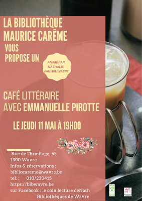 Café littéraire Emmanuelle Pirotte le 11 mai 2023 Café littéraire Emmanuelle Pirotte le 11 mai 2023