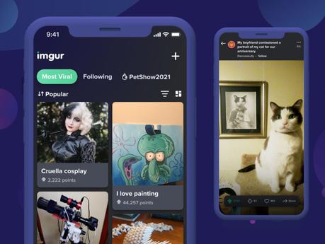 Imgur sur l'application iOS
