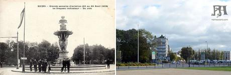 La Fontaine Bartholdi et la Grande Semaine d'Aviation - 1909 La Fontaine Bartholdi et la Grande Semaine d'Aviation - 1909