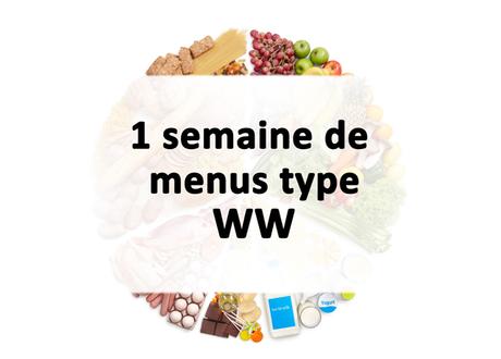 1 semaine de menus WW