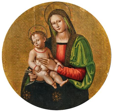 Atelier de Bernardino di Betto di Biagio, dit Le Pinturicchio - Vierge à l'enfant