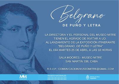 Une exposition s’ouvre demain sur Belgrano au Museo Mitre [à l’affiche]
