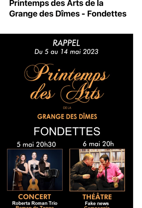 Printemps des Arts « Grange des Dîmes » Fondettes – 5/14 Mai 2023.