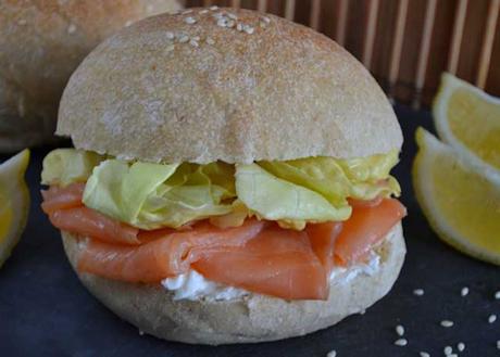 burger au saumon fumé
