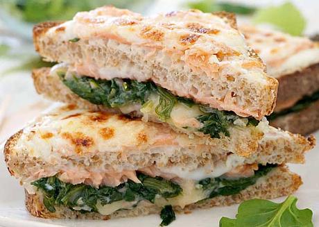 Croque Monsieur Saumon Épinards ww