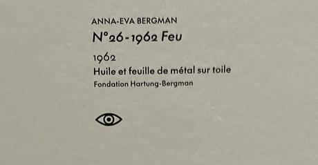 Musée d’Art Moderne – MAM- exposition  Anna-Eva Bergman »Voyage vers l’intérieur »  jusqu’au 16 Juillet 2023.
