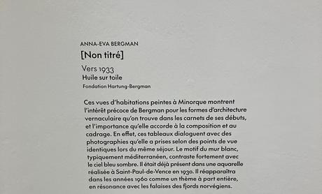 Musée d’Art Moderne – MAM- exposition  Anna-Eva Bergman »Voyage vers l’intérieur »  jusqu’au 16 Juillet 2023.