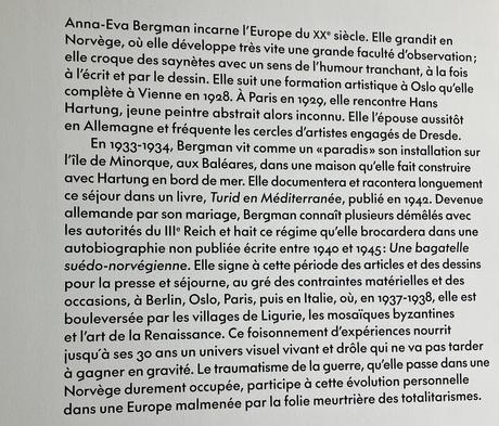 Musée d’Art Moderne – MAM- exposition  Anna-Eva Bergman »Voyage vers l’intérieur »  jusqu’au 16 Juillet 2023.