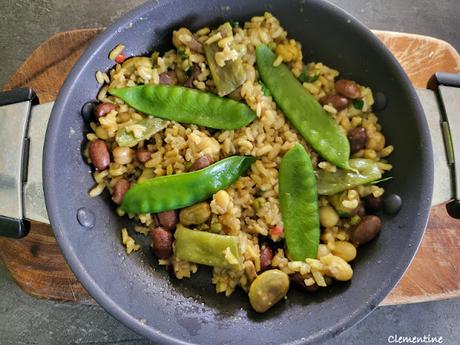 Riz aux légumes printaniers Riz aux légumes printaniers