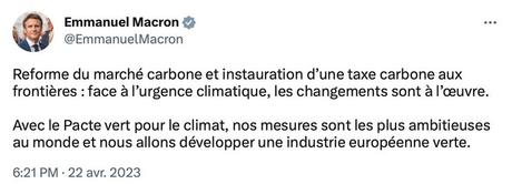 Et maintenant, la Taxe Carbone pour tous