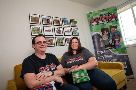 Une famille Spokane débarque en force avec sa série de livres se déroulant dans le jeu vidéo populaire Minecraft