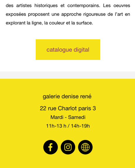 Galerie Denise René  — Mai 2023.