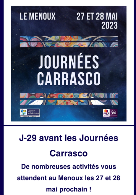 Journées CARRASCO  » Le Menoux  » ( Indre) 27/28 Mai 2023.