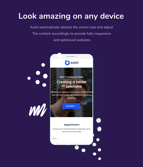 Page de destination Aveit WordPress Aveit - Thème WordPress 3 de la page de destination des solutions d'affaires