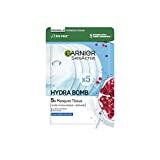 Garnier - SkinActive - Masques Tissus Hydrabomb Grenade - Hydratant et Repulpant - Lot de 5 Masques