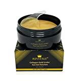 Revitale Lot de 30 paires de patchs de collagène en gel d'or 24 carats pour nourrir, raffermir et hydrater les yeux gonflés et les cernes