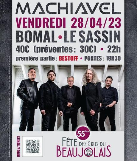 Machiavel et Bestoff aux fêtes du Beaujolais, au Sassin de Bomal, le 28 avril 2023